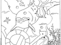 Coloriage mer vacances