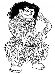 Coloriage vaiana moana disney 9