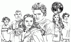 Coloriage De Vampires à Imprimer Gratuitement