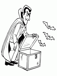 Coloriage De Vampires à Imprimer