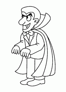 Coloriage De Vampires à Imprimer Pour Enfants