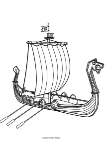 Coloriage de vic le viking à colorier pour enfants