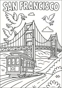 San francisco : son pont mythique et un tramway