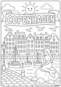 Copenhague - La Petite Sirène au bord du port