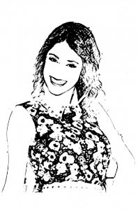 coloriage-violetta-robe