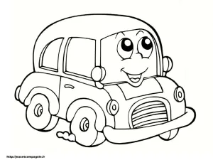 Coloriage De Voitures à Colorier Pour Enfants