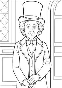 Willy wonka et son grand chapeau