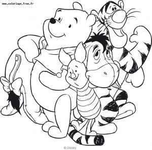Coloriage De Winnie L'ourson à Telecharger Gratuitement