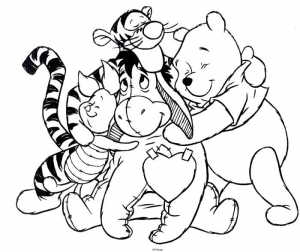 Coloriage De Winnie L'ourson à Colorier Pour Enfants