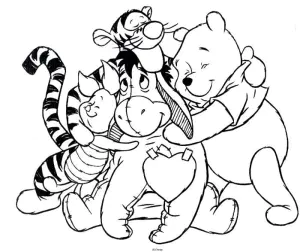 Coloriage De Winnie L'ourson à Colorier Pour Enfants