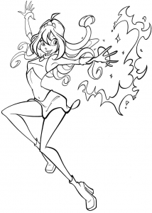 Coloriage de Winx à imprimer