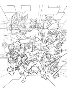 Coloriage De X Men à Colorier Pour Enfants