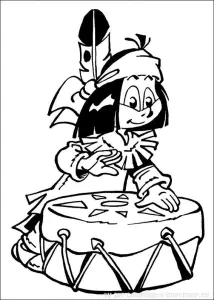 Coloriage De Yakari à Imprimer Pour Enfants