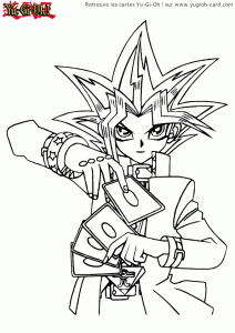 Coloriage de Yu gi oh à colorier pour enfants