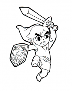 Coloriage De Zelda à Colorier Pour Enfants