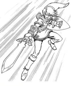Coloriage De Zelda à Imprimer Gratuitement
