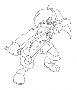 Coloriage De Zelda Gratuit à Colorier