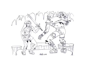 Coloriage De Zelda à Télécharger