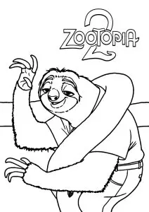 Flash le paresseux en pleine action