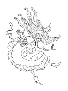 Free Printable Alice In Wonderland Coloring Page