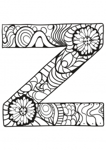 coloring-page-alphabet-free-to-color-for-kids : Z