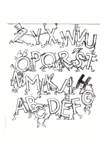 coloring-page-alphabet-to-print : From A to Z