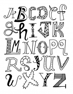 coloring-page-alphabet-to-print-for-free : From A to Z