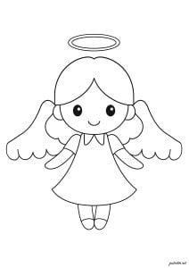 Little angel with elegant wings
