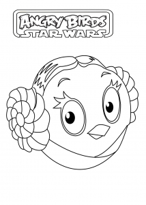 Angry Birds Star Wars coloring pages to download for free