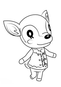 Coloring page animal crossing to print for free