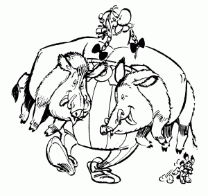 Asterix coloring pages to download