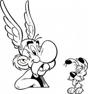 Asterix Coloring Page For Kids