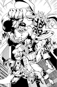 Free Avengers Coloring Page To Download