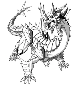 Bakugan Coloring Page To Print For Free