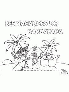 Barbapapas coloring pages to print for kids