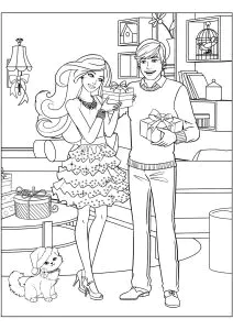 Ken And Barbie Give Each Other Gifts