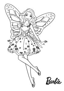 Barbie coloring pages 