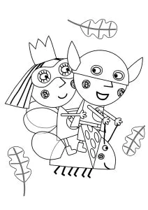 Ben and Holly with masks