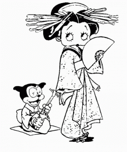 Free Betty Boop coloring pages