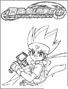 Beyblade coloring pages for kids