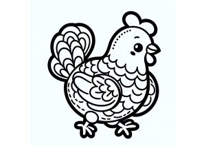 Thick Lined Hen