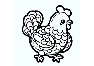 Thick Lined Hen