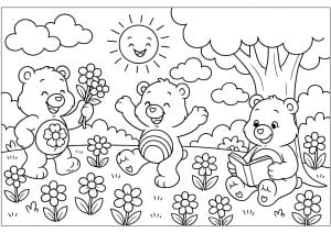 A sunny day for the care bears
