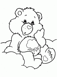 wish bear coloring pages