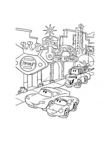 Free Cars drawing to download and color