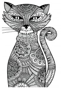 Download Cat To Print For Free Rainbow Cat Cats Kids Coloring Pages