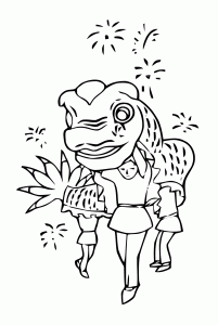 Chinese New Year coloring pages for kids