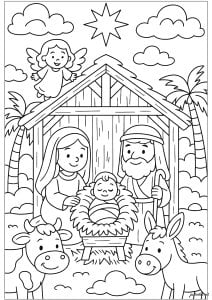 Sweet christmas crib