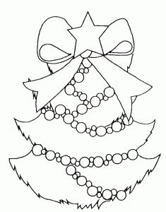 Christmas Tree Coloring Page To Download For Free