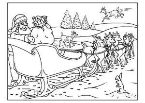 Santa Claus On A Sleigh